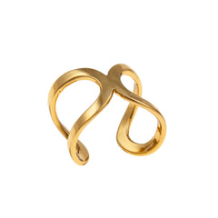 Alchemia Infinity Mid-Finger Adjustable Cuff Ring - Endless Grace
