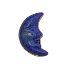 Alchemia Lapis Lazuli Crescent Moon Adjustable Ring
