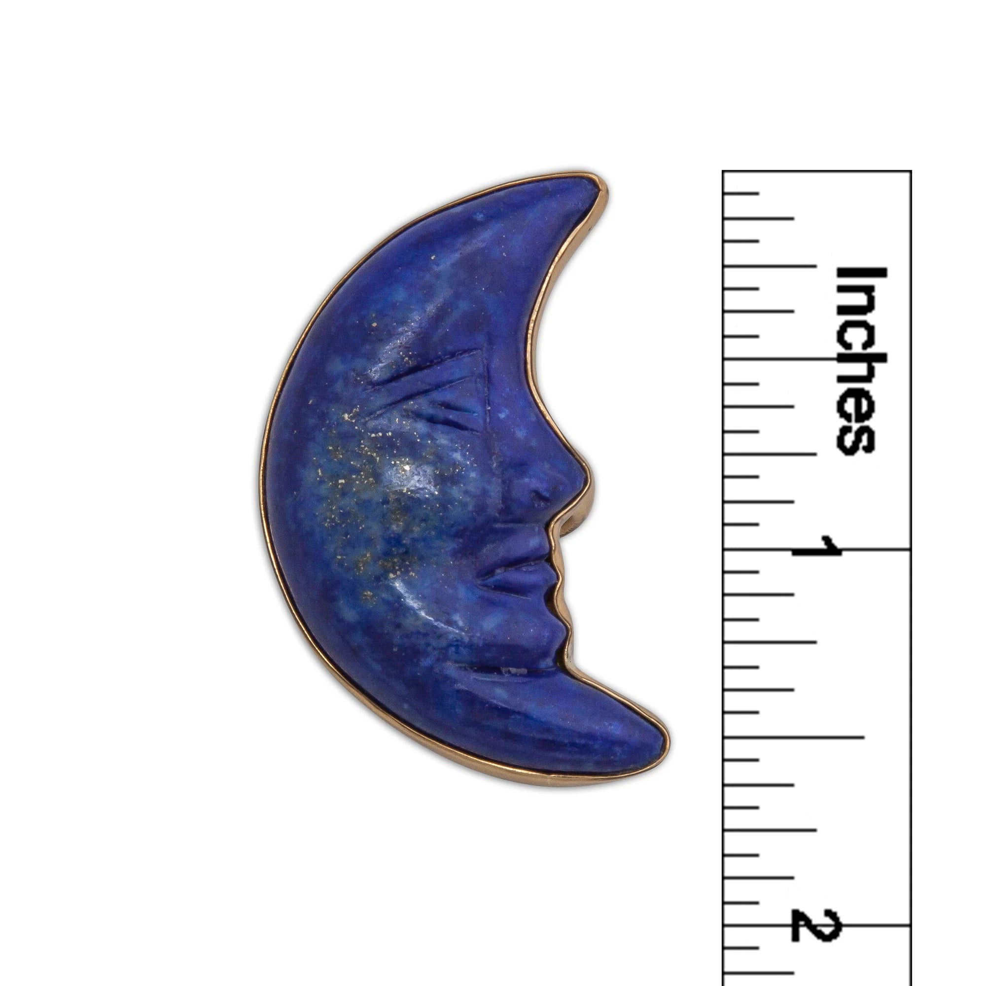 Alchemia Lapis Lazuli Crescent Moon Adjustable Ring