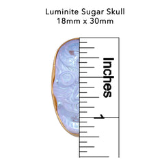 Alchemia Luminite Sugar Skull Adjustable Ring