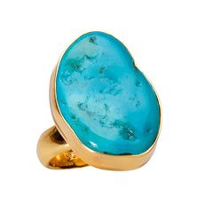Alchemia Sleeping Beauty Turquoise Freeform Adjustable Ring