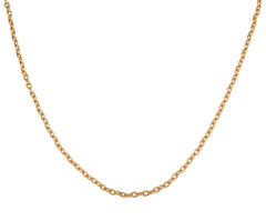 GOLD TONE 3MM BASE METAL CROSS CHAIN