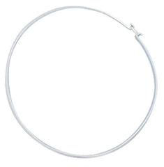 SILVER PLATED ROUND NECKWIRE WITH CLASP