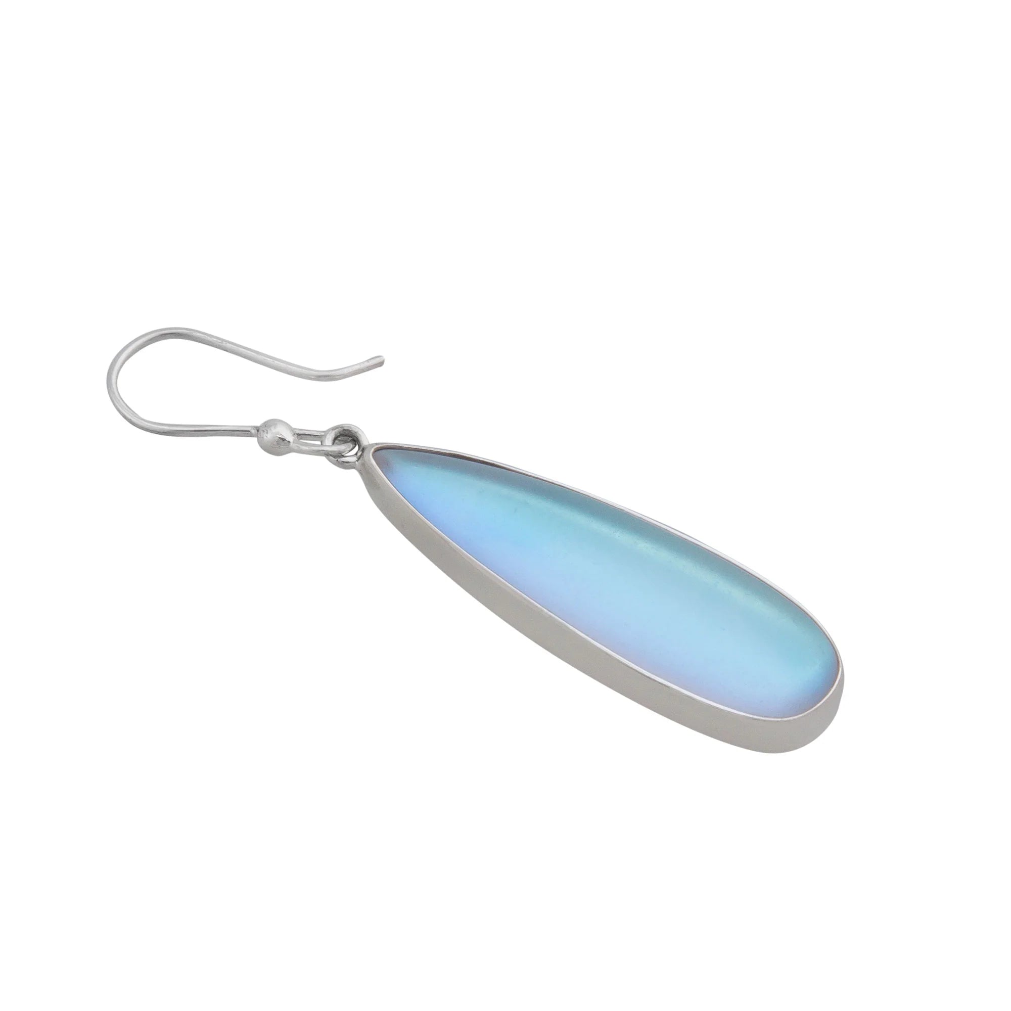 Sterling Silver Luminite Teardrop Earrings