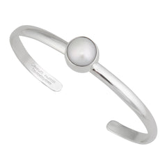 STERLING SILVER PEARL MINI CUFF