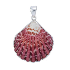 STERLING SILVER PECTIN SHELL PENDANT