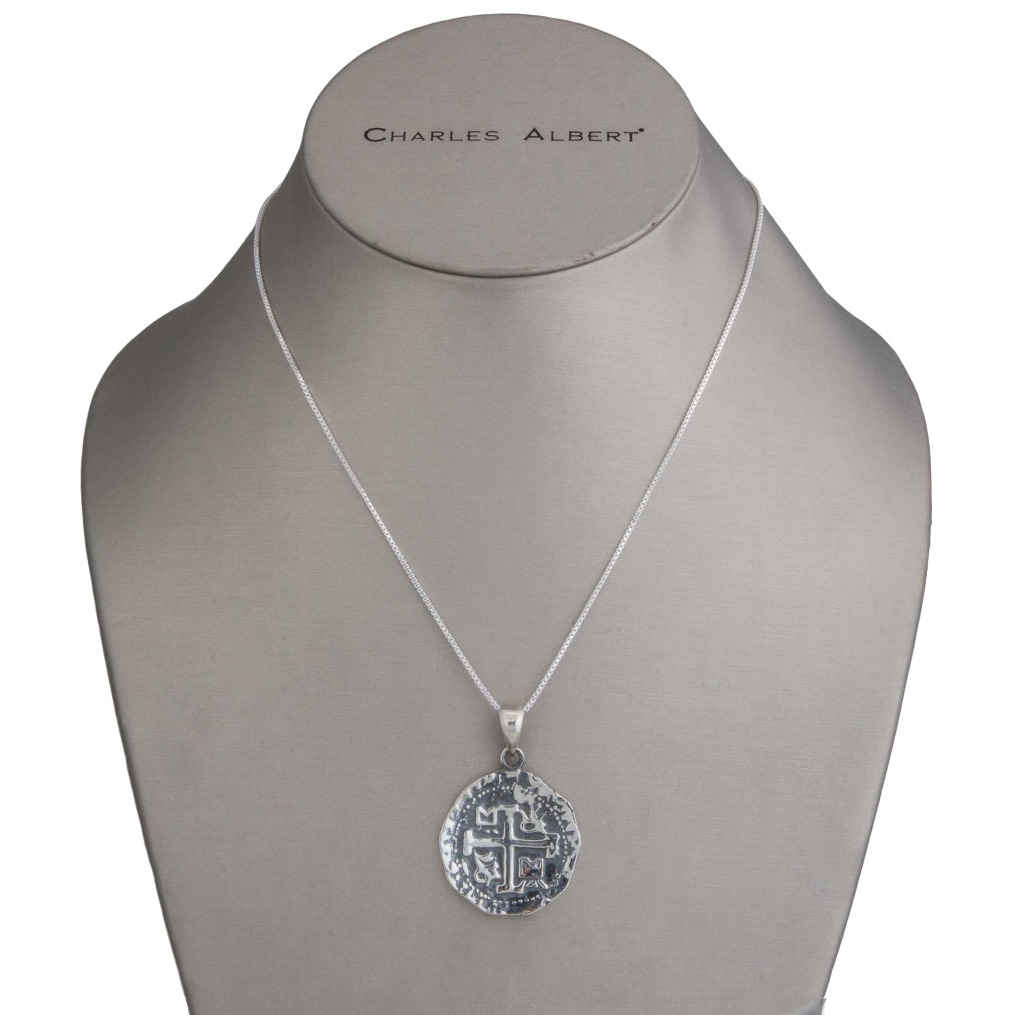 STERLING SILVER REPLICA TREASURE COIN PENDANT