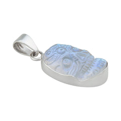 STERLING SILVER SUGAR SKULL LUMINITE PENDANT