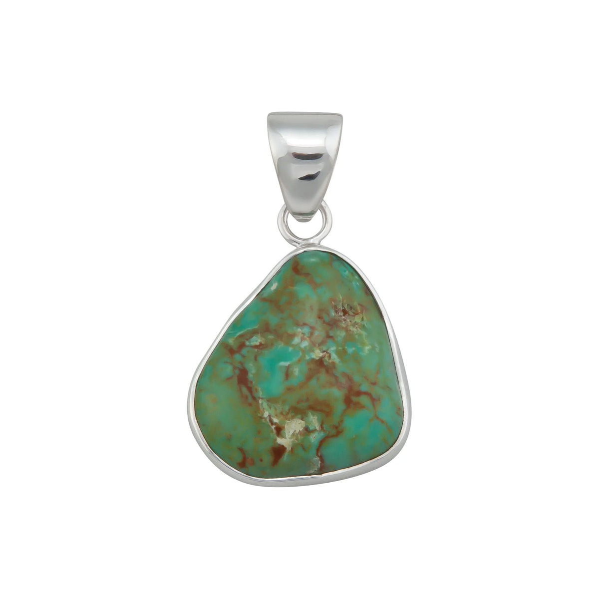 STERLING SILVER CAMPO FRIO TURQUOISE PENDANT
