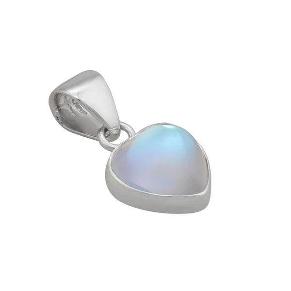 Sterling Silver Petite Luminite Heart Pendant