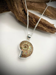 Sterling Silver Ammonite Pendant