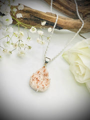 Sterling Silver Barrite Morocco Druse Pendant