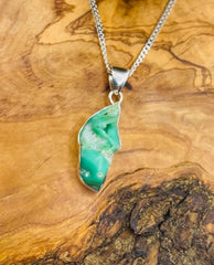 Sterling Silver Chrysoprase Pendant