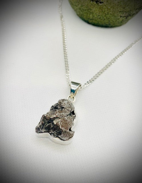 Sterling Silver Meteorite Pendant