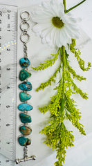 Adjustable Sterling Silver Multi Turquoise Bracelet- The Tranquil Link