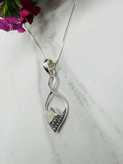 Sterling Silver Rainbow Moonstone Pendant- Subtle & Delicate